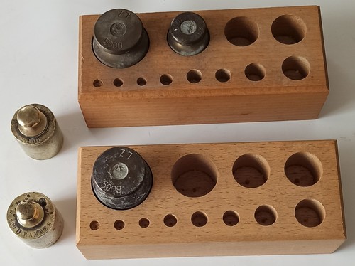 Anciennes boîtes poids - boîtes, à