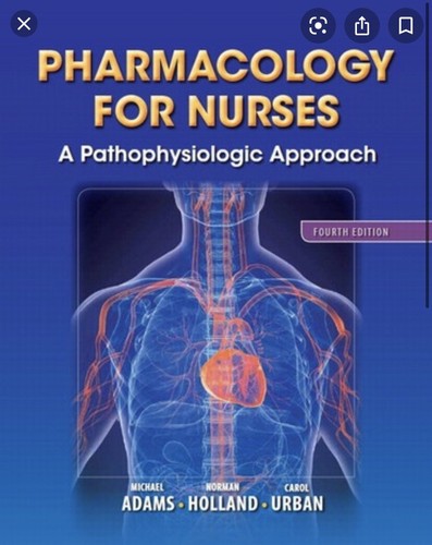 Pharmacology for nurses - pharmacology, a