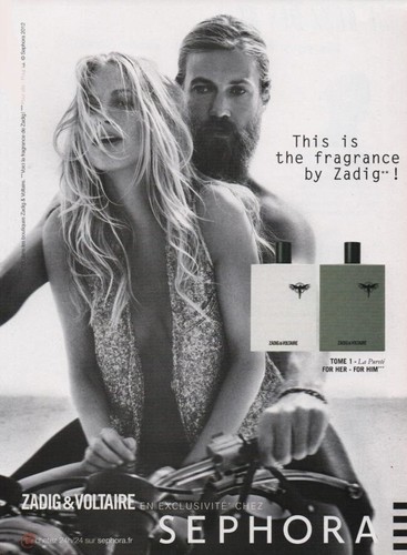 Publicité papier parfum - papier,