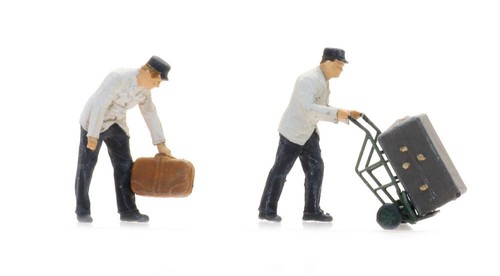 Porteurs avec bagages - bagages, (2x)