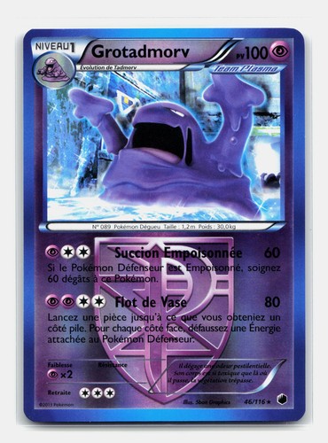 Carte pokémon grotadmorv - carte,