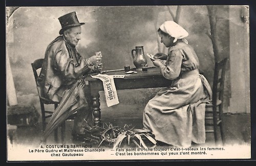 Carte postale père quéru - carte,