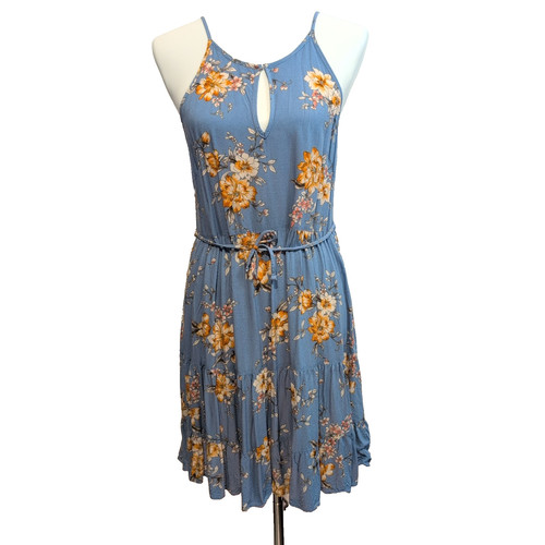Robe été fleurie - d'été, bleue
