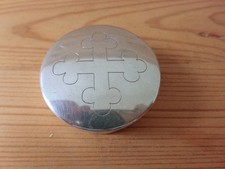 CUSTODE OU BOITE A HOSTIES ARGENT MASSIF + VERMEIL