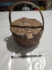 Ancien Panier Rotin De