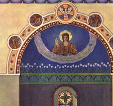 1901 Gravure Fresque Art