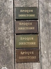 Lot Antiquaire Cuir Petit Fer Meuble Époque Directoire Révolution Étiquette 12