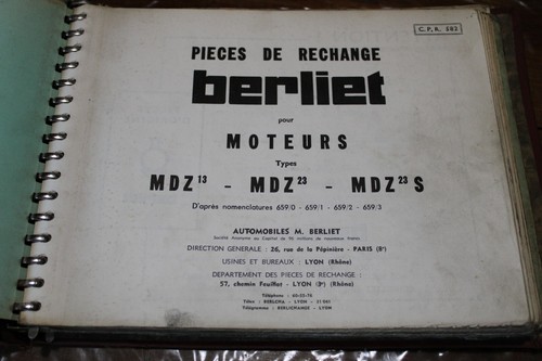 Catalogue pièces de - catalogue,