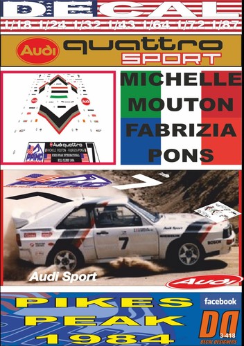 Decal audi quattro sport - decal,