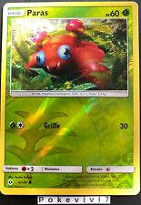 Carte Pokemon PARAS 4/149 Reverse Soleil et Lune 1 SL1 FR NEUF