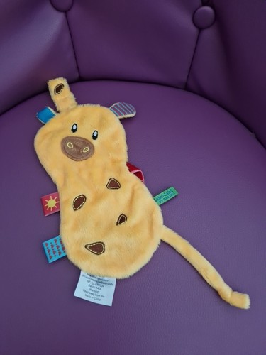 Doudou girafe jaune label - doudou,