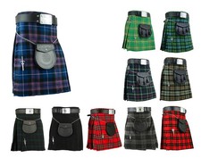 Écossais Hommes Kilt Traditionnel Highland Robe Jupe Kilts Écossais
