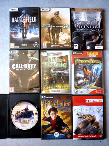 Lot jeu ou - dvd, rom