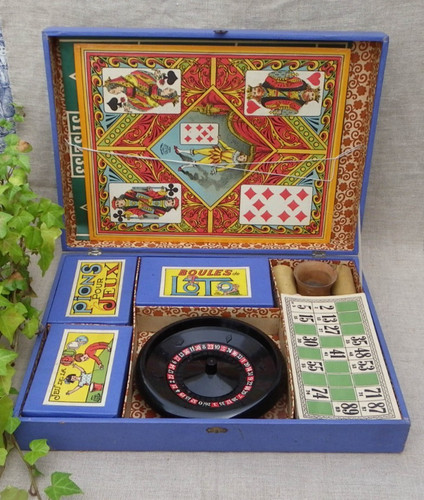 Mallette jeux vintage - jeux,