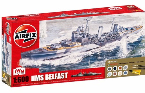 Hms belfast gift set 600 - set,, 1/600