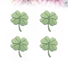 4 pièces broderie vert