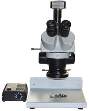 Professionnel Trino Stéréo Microscope 10 ×– 60 × 165mm WD LED Bague Lumière 5MP