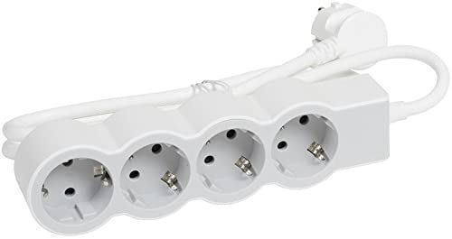 Multiprise blanche 4x2p - multiprise,