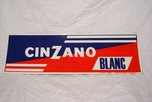 Plaque publicitaire cinzano - plaque,