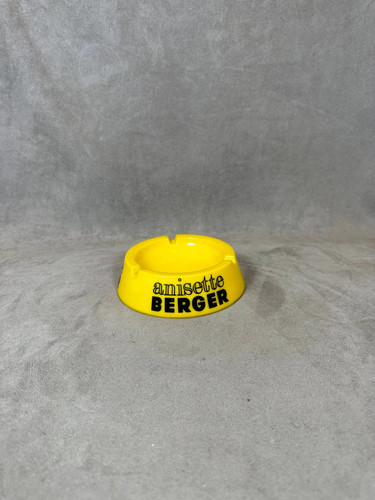 Cendrier vintage jaune - , en