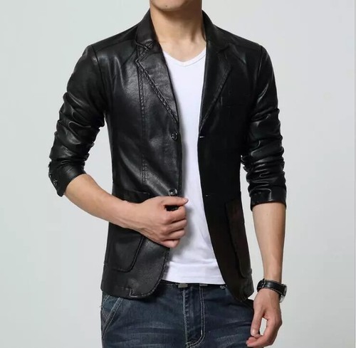 Blazer cuir agneau - en,