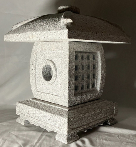 Zen gray stone lantern - zen,