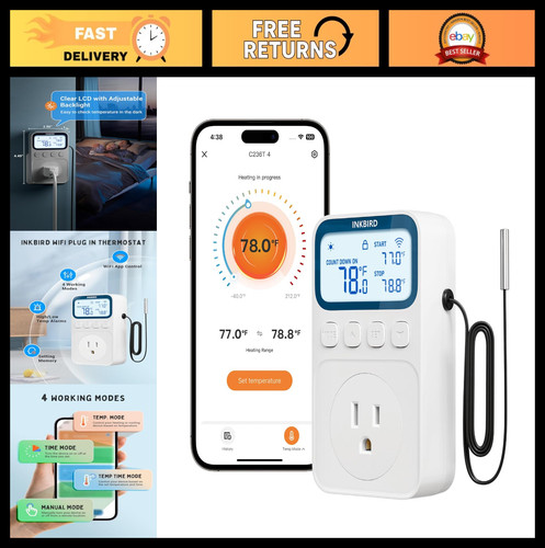 Wifi thermostat 1800w - thermostat, 15a