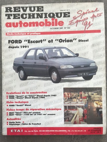 Revue technique ford escort - revue,