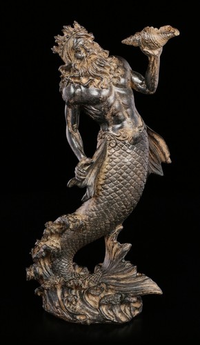 Poseidon figur mit coquillage - figur,