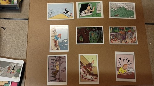 Tintin lot cartes postales - tintin,
