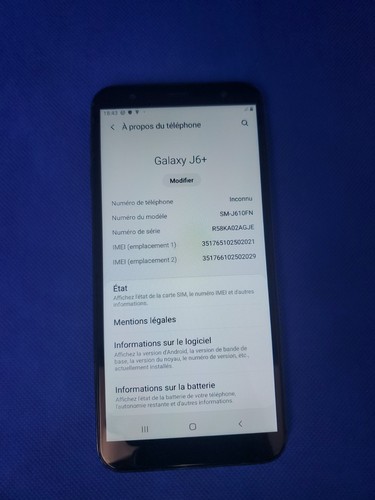 Samsung galaxy sm - j6+, sm-j610fn