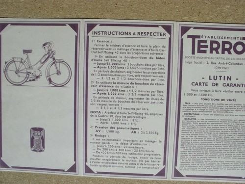Terrot cyclomoteur lutin - cyclomoteur,