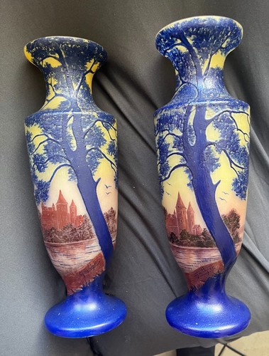 Paire vases dégagé acide - paire,