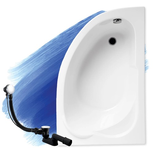 Baignoire bain angle 130x85 - baignoire, d'angle
