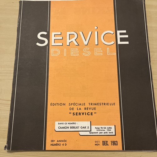 Service diesel camions berliet - camions,