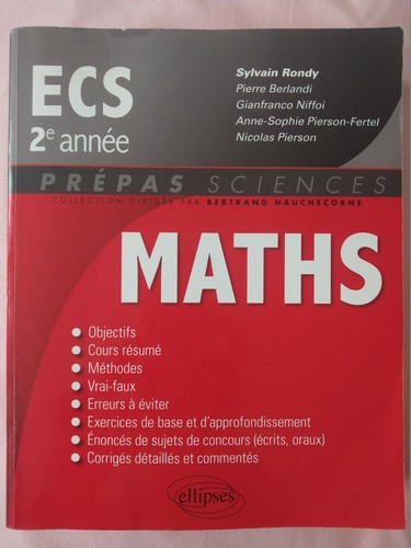 Mathématiques ecs 2ème - mathématiques,,