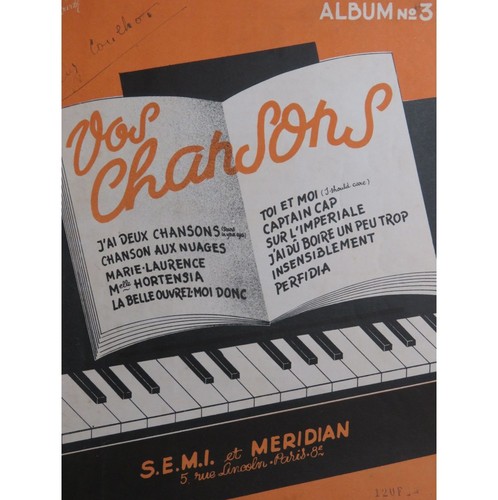 Vos chansons album - chansons,