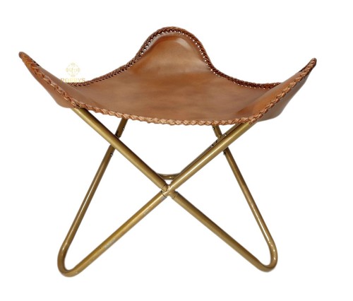 Parrys leather world pouf - leather,