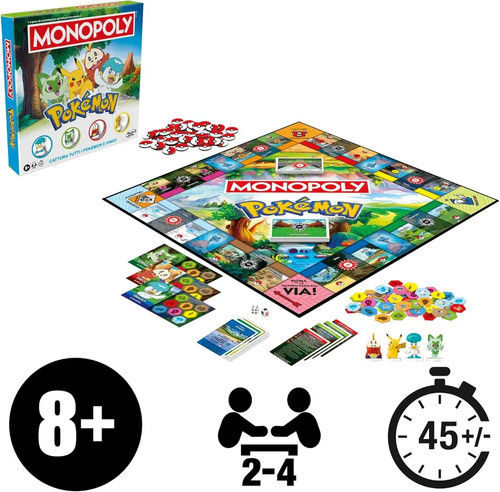 Hasbro monopoly pokémon - monopoly,