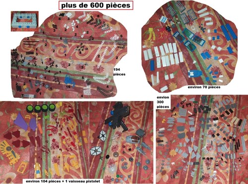 600 pièces lego technic - pièces, lego: