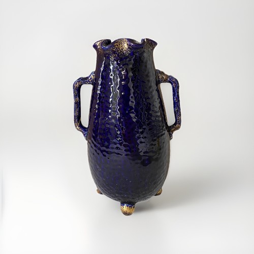 Vase bleu sur pied - sur,