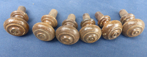 Boutons bois tourné ancien - boutons,