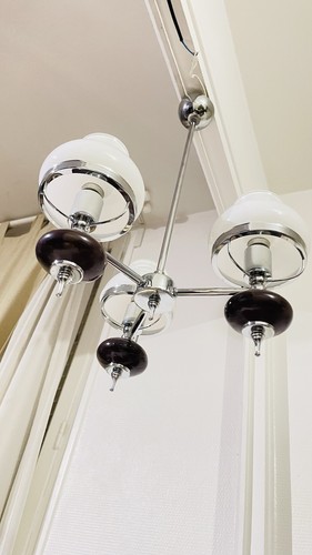 Joli lustre suspension chrome - lustre,