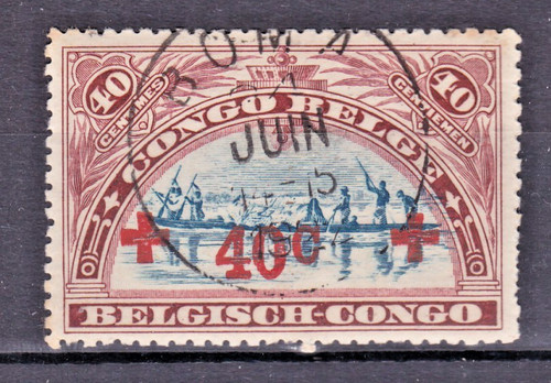 Timbre 1918 congo belge - timbre,