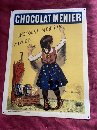Plaque émaillée chocolat - plaque,