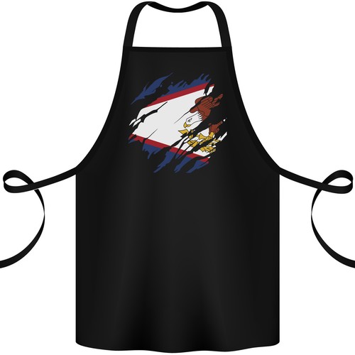 Tablier coton drapeau - en,