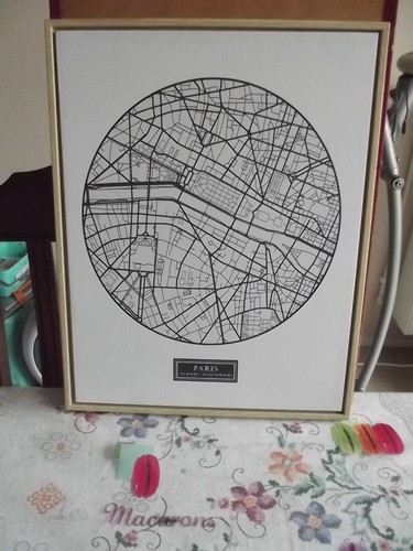 Tableau toile ville - paris, dim