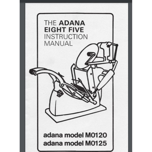 Adana printing press - manual, 8