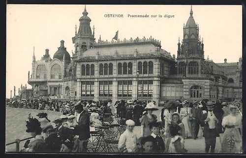 Cpa ostende promenade - ostende,,
