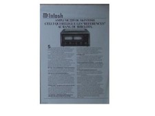 2 BROCHURES MC INTOSH AMPLIFICATEUR MC 2255 MC 502 - 1985 